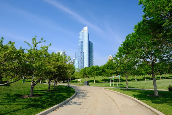 Chicago Skyline en la mañana — Foto de Stock