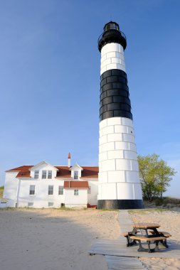 büyük bir sable noktası deniz feneri
