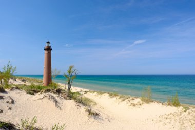 küçük bir sable noktası deniz feneri