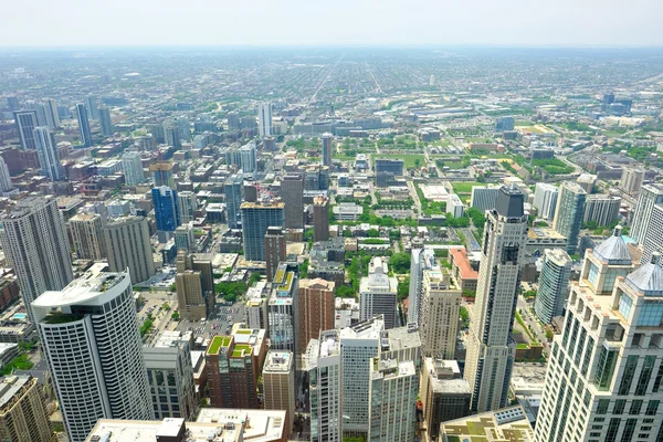 Σικάγο εναέρια άποψη ορίζοντα — Φωτογραφία Αρχείου