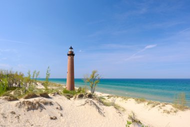 küçük bir sable noktası deniz feneri