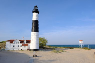 büyük bir sable noktası deniz feneri