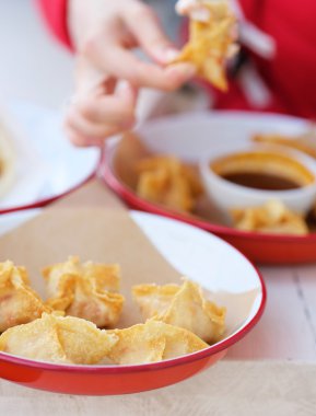 lezzetli rangoon Yengeç 