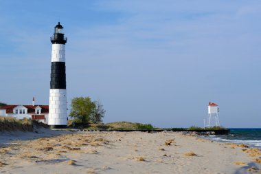 büyük bir sable noktası deniz feneri