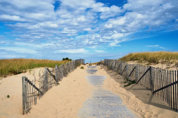 Ścieżka sposób na plaży — Zdjęcie stockowe