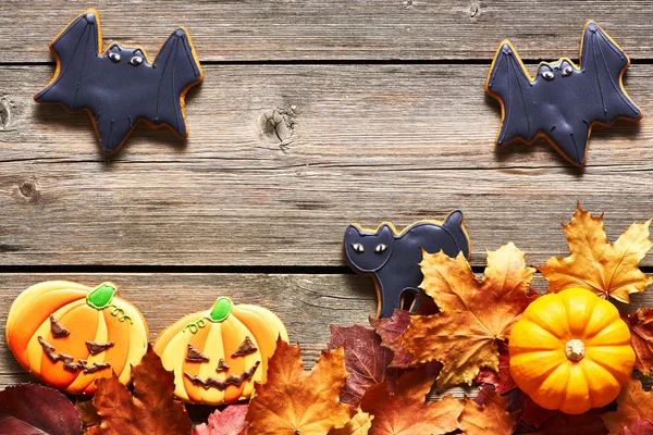 Biscotti di pan di zenzero di Halloween — Foto Stock