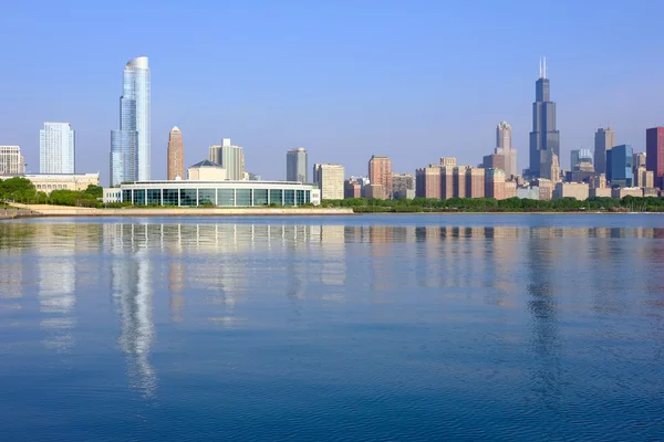 Skyline de Chicago por la mañana — Foto de Stock