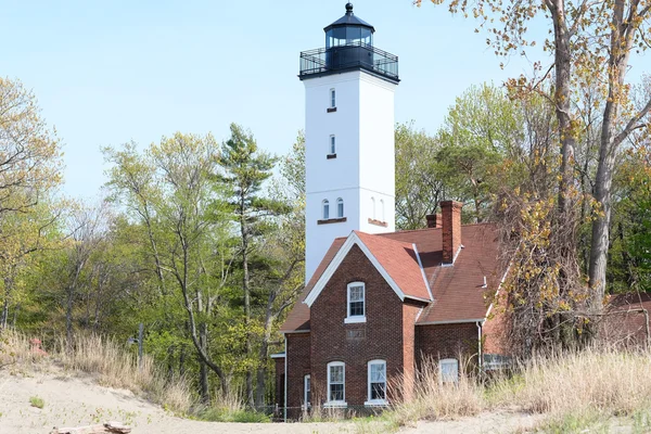 Presque Isle vuurtoren — Stockfoto