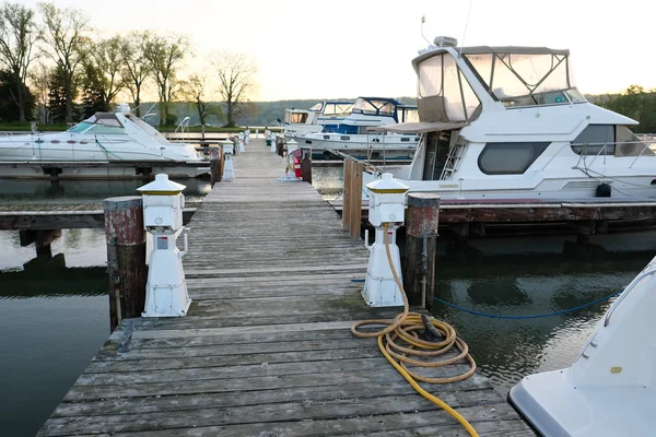 Marina op Lake Cayuga — Stockfoto