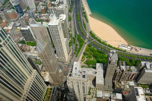 Chicago panorama z lotu ptaka — Zdjęcie stockowe