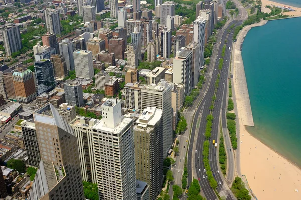 Chicago skyline vista aérea — Fotografia de Stock