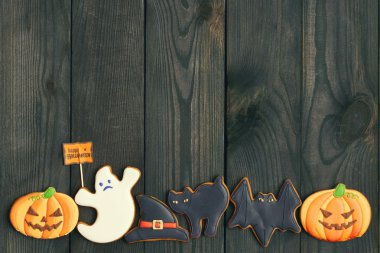 Zencefilli kurabiye arka plan 