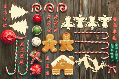 Zencefilli kurabiye ve süslemeler