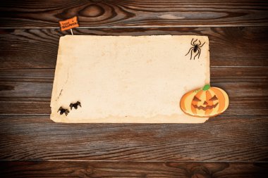 levha ve gingerbread çerez kağıt 