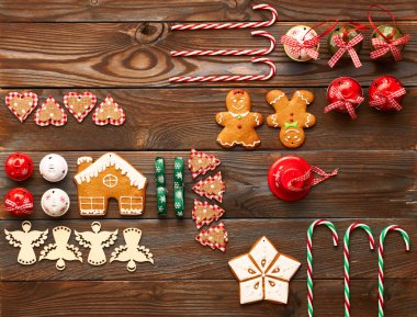 Zencefilli kurabiye ve süslemeler