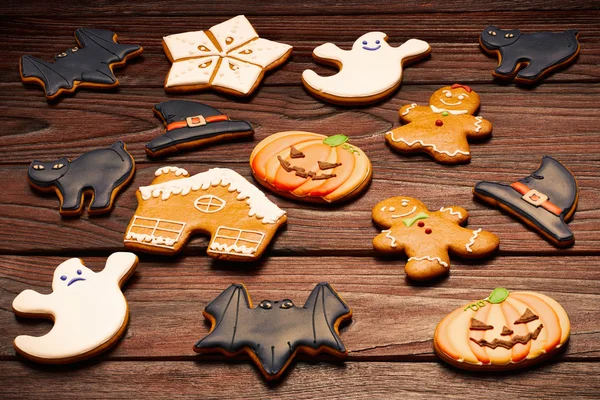 Halloween e biscotti di Natale — Foto Stock