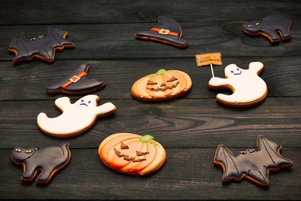 Halloween pepparkakor — Stockfoto