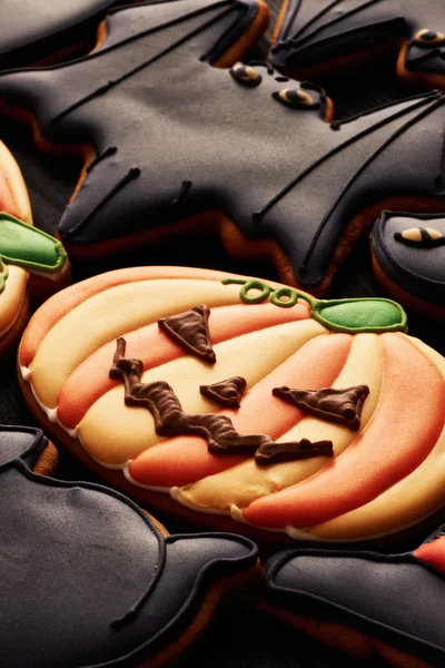 Halloween cookies background — Stock Photo, Image