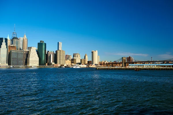 Lower Manhattan skyline — Stock Photo, Image