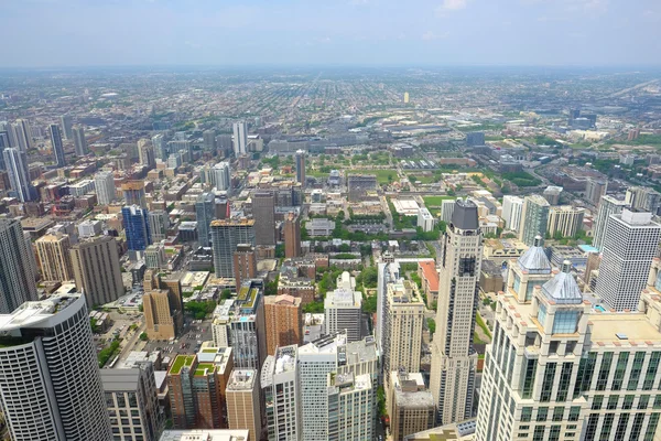 Σικάγο εναέρια άποψη ορίζοντα — Φωτογραφία Αρχείου