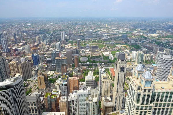 Chicago skyline uitzicht vanuit de lucht — Stockfoto