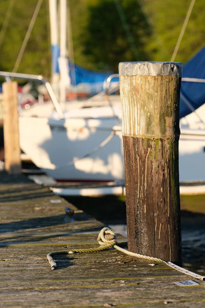 Marina en el lago Cayuga — Foto de Stock