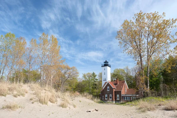 Presque Isle lighthouse — Stock Photo, Image