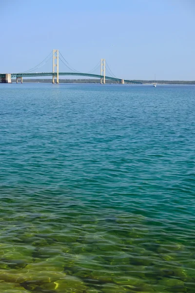 Mackinac підвісний міст — стокове фото