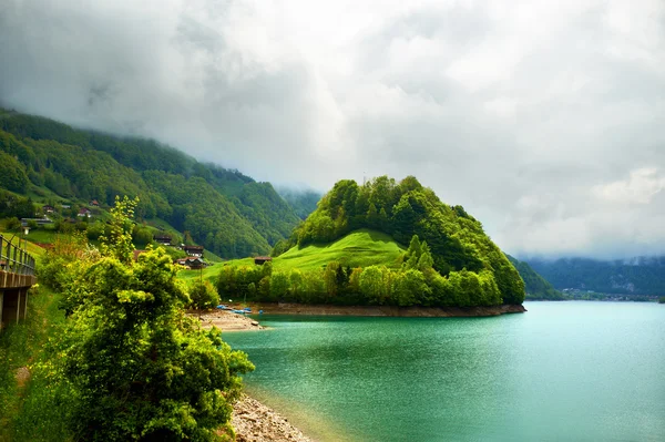 Lago Lungern en Suiza —  Fotos de Stock