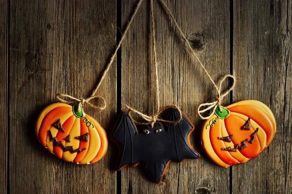 Biscoitos de gengibre de Halloween — Fotografia de Stock