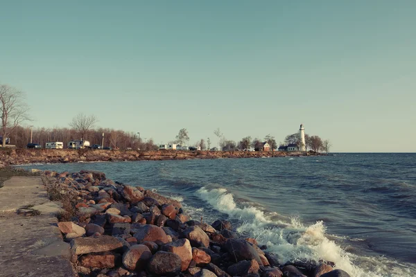 Pointe aux barques fyr — Stockfoto