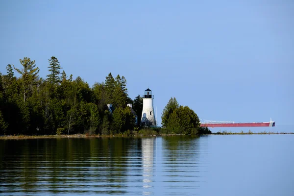 Velho presque Isle farol — Fotografia de Stock