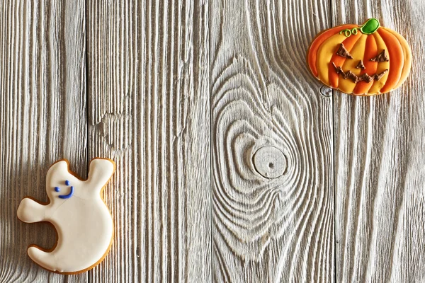 Halloween sfondo con biscotti — Foto Stock