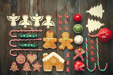 Zencefilli kurabiye ve süslemeler