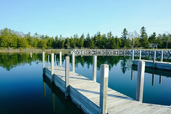 Jetty op Lake Huron — Stockfoto