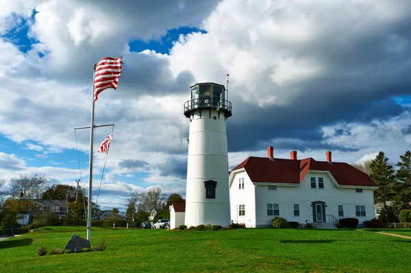 Чатем маяка в Cape Cod — стокове фото