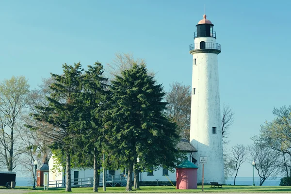 Pointe aux barques latarnia morska — Zdjęcie stockowe