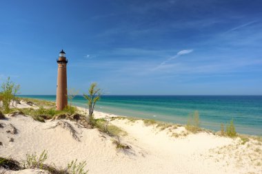 küçük bir sable noktası deniz feneri