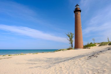 küçük bir sable noktası deniz feneri