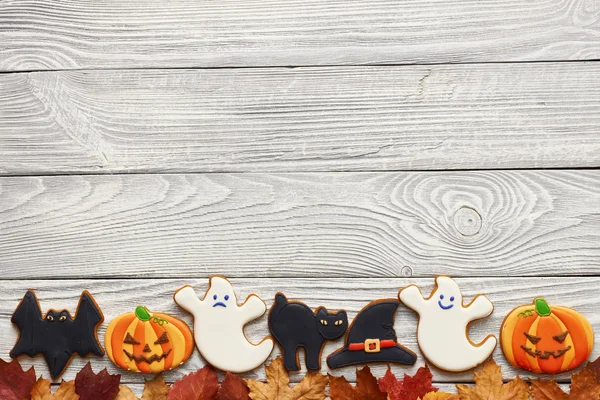 Halloween peperkoek cookies — Stockfoto