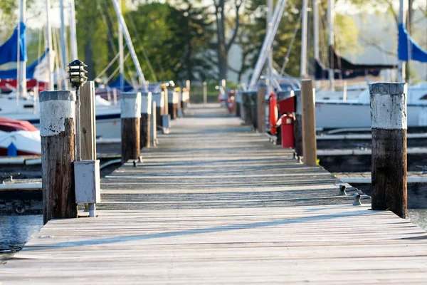 Marina on Lake Cayuga — Stock Photo, Image