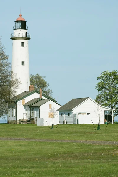 Pointe aux barques latarnia morska — Zdjęcie stockowe