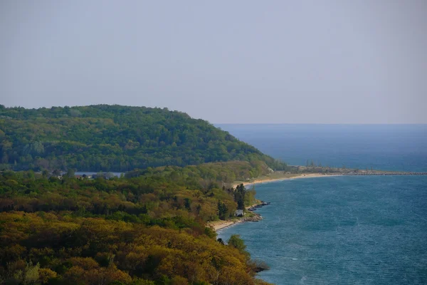 Scenic Jezioro Michigan wychodzą — Zdjęcie stockowe