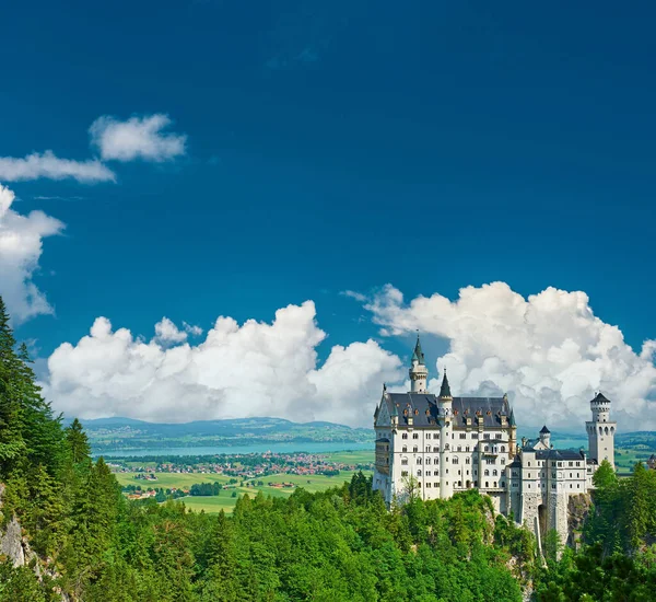 Het Kasteel Van Neuschwanstein Beieren Duitsland — Stockfoto