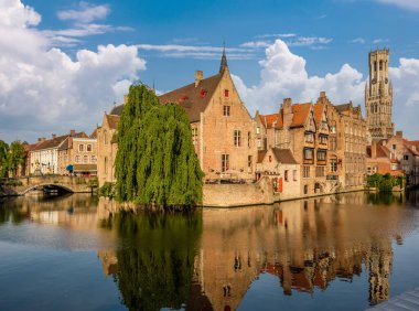 Bruges (Brugge) su kanalı, Flanders, Belçika