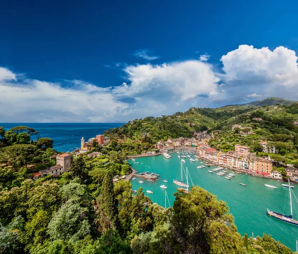 Desa Portofino Pesisir Liguria Italia — Stok Foto