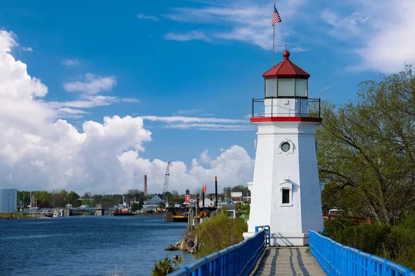 Cheboygan Crib Light Bouwjaar 1884 Lake Huron Michigan Verenigde Staten — Stockfoto