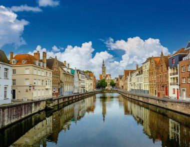Bruges (Brugge) su kanalı, Flanders, Belçika