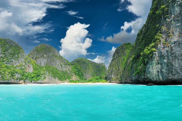 Vacker Lagun Phi Phi Ley Den Exakta Platsen Där Beach — Stockfoto