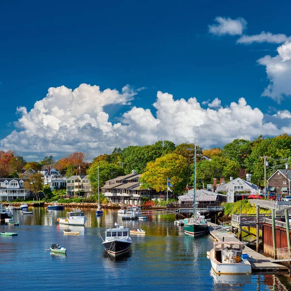 Fishing Boats Docked Perkins Cove Ogunquit Coast Maine South Portland — Stock Photo, Image